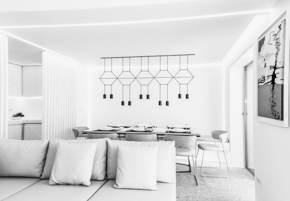 Σύγχρονο εσωτερικό βίλας στη Μύκονο - 360 φωτογράφιση Matterport